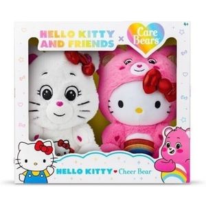 🩷 Sanrio Hello Kitty and Friends Care Bear Cheer Bear 10” Set of Two NWT